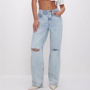 Light Blue Distressed Women's Jeans